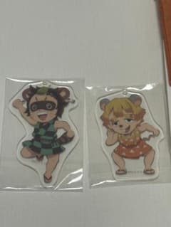 Demon Slayer: Kimetsu no Yaiba Acrylic Keychain Set of 2 (Mugen Train Arc) - Tanjiro & Zenitsu