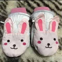 ウサギデザイン手袋 5-6歳用のサムネイル