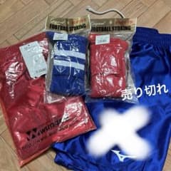 サッカーストッキング付きパンツ赤のサムネイル