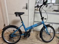 REBEZEL 折りたたみ自転車 青 - メルカリ