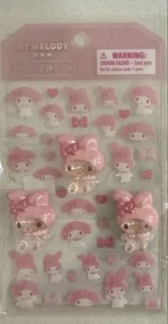 サンリオ　新作　マイメロディ オーロラ立体シールのサムネイル