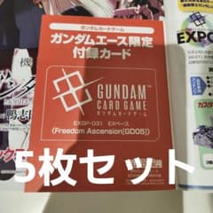 月刊ガンダムエース9月号　付属プロモカード　未開封　5枚セットのサムネイル