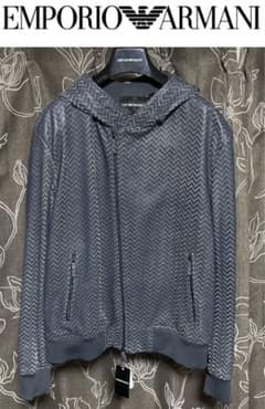 定価26万円 新品★エンポリオアルマーニ 羊革 レザージャケット BLOUSON 定価26万円 新品☆エンポリオアルマーニ 羊革 レザージャケット