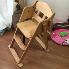 木製 ハイチェア 折りたたみ式‼︎のサムネイル