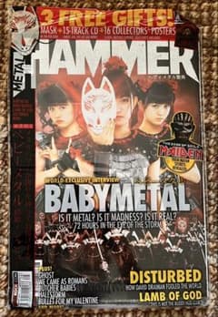 未開封 BABYMETAL表紙「METAL HAMMER」UK版 特典付 雑誌のサムネイル