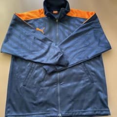 PUMA プーマ トラックジャケット ジャージ ネイビー×オレンジ SSのサムネイル