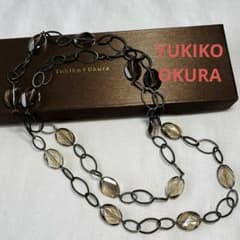 美品 ディノス ダーマコレクション ユキコオオクラ スモーキークォーツ 