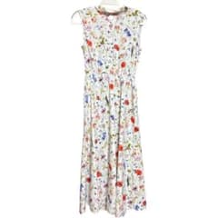 (極美品✨)ANAYI ボタニカルデシンプリント　ワンピース　ノースリーブ　花柄 極美品✨)ANAYI ボタニカルデシンプリント ワンピース