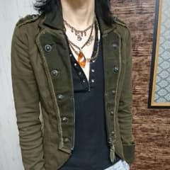 gunda4連シルバー925琥珀・水晶ネックレスのサムネイル