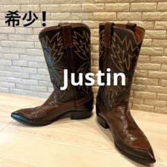 【希少】ジャスティン JUSTIN  ウエスタンブーツ　本革　Y2K  24㎝のサムネイル