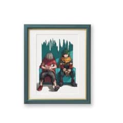 新品未開封品 額装高精細デジタルカラー キービジュアル「緑谷出久・死