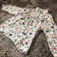 シャツ/透け感/花柄シャツ/レトロガールのサムネイル
