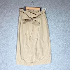 タグ紐あり✨ソルティミュー （M）ミドルスカート☘️膝丈/フレアスカート