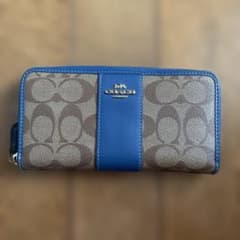 COACH シグネチャー 長財布 ブルーのサムネイル