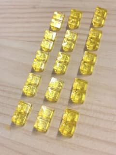 【正規品】LEGO レゴ 1x1 スロープ クリアイエロー 30個のサムネイル