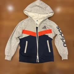 adidas キッズ ジップアップパーカー 130のサムネイル