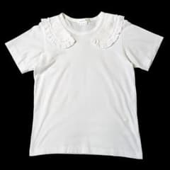 コムデギャルソン フリルカラー Tシャツ 白 S AD2016 - メルカリ