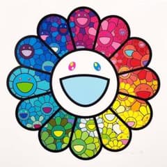 u*9様 ED100 村上隆 版画 八重フラワー 初期版 ポスター シルクスクリ 村上隆 マルチカラースーパーフラットフラワーズ ED100 版画 - メルカリ