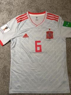 スペイン代表 ユニフォーム A.INIESTA 背番号6 adidasのサムネイル