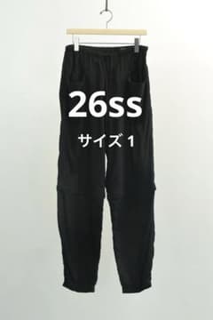 comoli 26ss オックスコンバーティブル パンツ size 1 ブラック - メルカリ