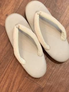 値下げ！レース鼻緒 草履 くすみピンク系　和装履物のサムネイル