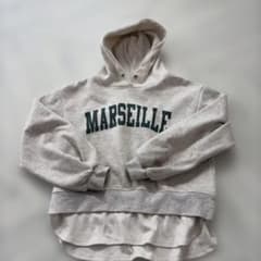 MARSEILLE ロゴ パーカー トレーナー　スウェット　150サイズ　グレー