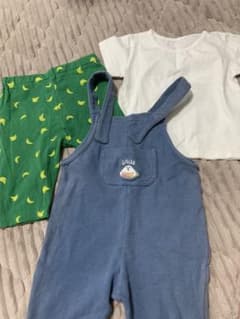 ベビー服 3点セット Tシャツ サロペット ハーフパンツのサムネイル
