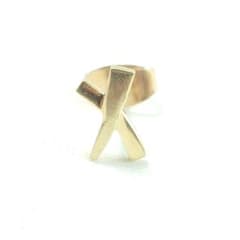 【美品】カルティエ ダムール ミディアム MM ピアス 片耳用 6533 カルティエ CARTIER ダムール ミディアム ピアス 18金 K18イエロー