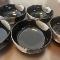 有田焼　慶斎　花柄装飾の丼 5個セットのサムネイル