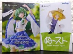 東方Projectぬーどるストッパーフィギュア 東風谷早苗 洩矢諏訪子2種