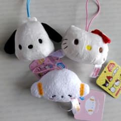 ★【未使用】サンリオキャラクターマスコット　ハローキティ　ポチャッコ　こぎゅみん