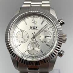 MUSK MM-2073 クロノグラフ 腕時計 未使用級 電池交換済のサムネイル