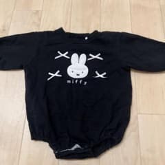 k*8様 miffy ミッフィー ロンパース ブラックのサムネイル