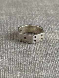 シルバー925 Sterling サイコロデザインリング　18-18.5号 シルバー925 Sterling サイコロデザインリング 18-18.5号 - メルカリ