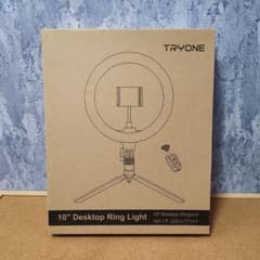 TRYONE 10インチ LEDリングライト 撮影ライト