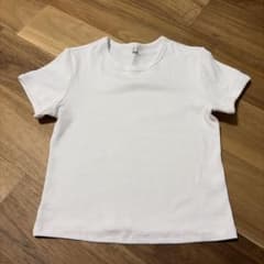 s*a様 GU リブクルーネックTシャツ ホワイト XLのサムネイル