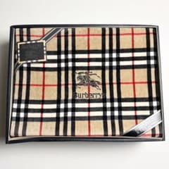 未使用✴︎バーバリーズ/タオルケット/ノバチェック/刺繍/東京西川/150