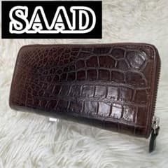 SAAD サード 長財布 ラウンドファスナー クロコダイル ワニ チョコブラウン m91716376675_1.jpg?1746951560