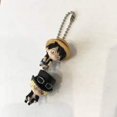 ONE PIECE つながる マスコット フィギュア つまんで つなげて ONEPIECE ワンピース つまんでつなげて マスコット ルフィ サボ ガチャ