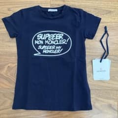 美品】タグありMONCLER ネイビー Tシャツ キッズ8A - メルカリ