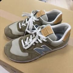 【New Balance】574 スニーカー 26.5cm カーキのサムネイル