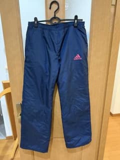 adidas アディダス ジャージ パンツ ネイビー ピンク Lのサムネイル