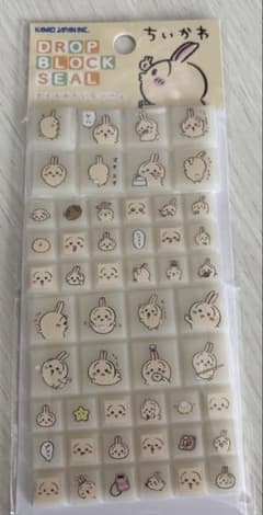 ☆ちいかわ うさぎ ドロップブロックシールのサムネイル
