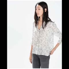 ZARAシフォンシャツ ザラ ブラウスのサムネイル