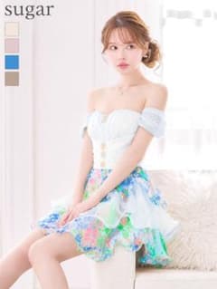 an ミニドレス 水色 angelrローブドフルールandyエルケイirma - メルカリ
