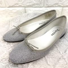 新品級 repettoレペット バレエシューズ ラメ グリッター シルバー 36 新品級 repettoレペット バレエシューズ ラメ グリッター シルバー 36