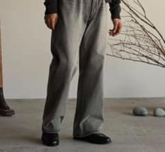 shiun FLARE SLUB DENIM PANTS Sサイズのサムネイル