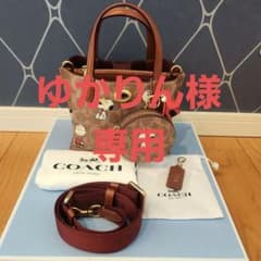 COACH X PEANUTSウィロウ トートバッグ18 スヌーピSNOOPY - メルカリ