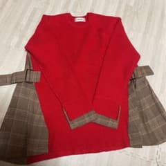 【美品】machatt  ニット赤のサムネイル