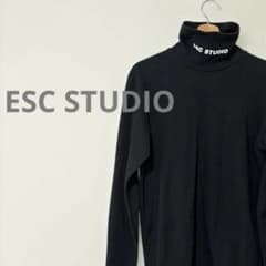 ESC STUDIOイーエスシー／ハイネック カットソー 長袖　コットン100%